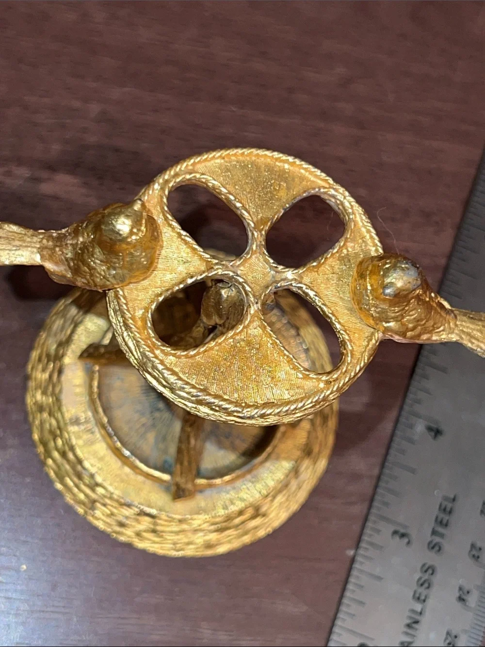 Vintage Hanna Gold Bird Toothbrush Holder